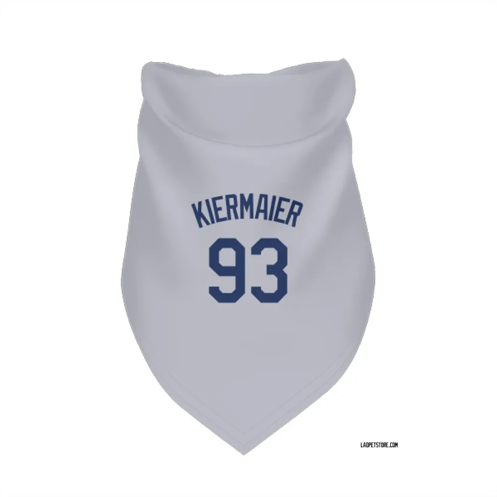 Los Angeles Dodgers Kevin Kiermaier Gray Pet Bandana for Dog & Cat