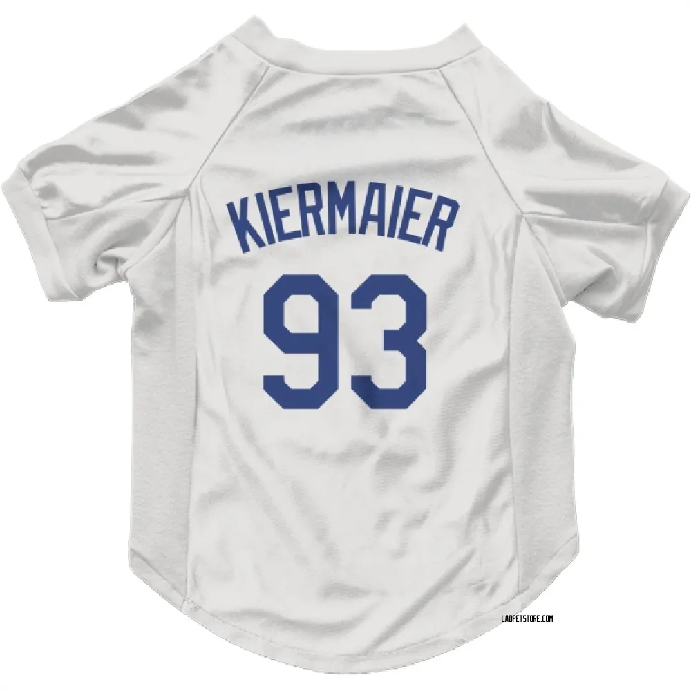 Los Angeles Dodgers Kevin Kiermaier White Pet Jersey for Dog & Cat