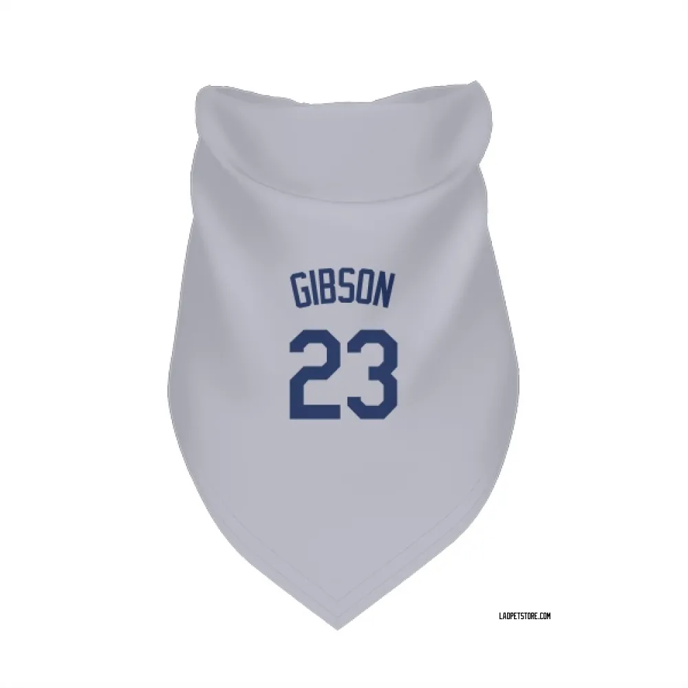 Los Angeles Dodgers Kirk Gibson Gray Pet Bandana for Dog & Cat