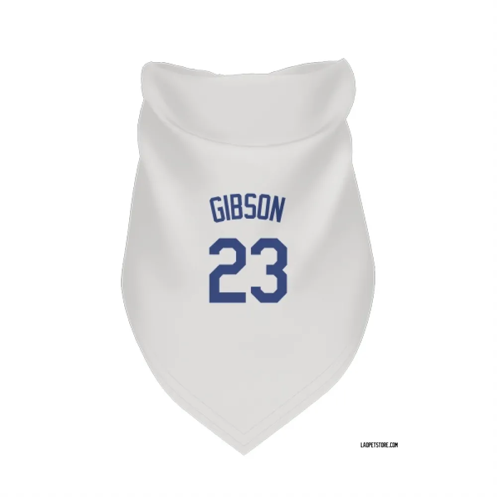 Los Angeles Dodgers Kirk Gibson White Pet Bandana for Dog & Cat