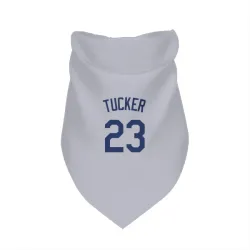 Los Angeles Dodgers Kyle Tucker Gray Pet Bandana for Dog & Cat