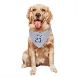 Los Angeles Dodgers Kyle Tucker Gray Pet Bandana for Dog & Cat