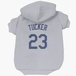 Los Angeles Dodgers Kyle Tucker Gray Pet Hoodie for Dog & Cat