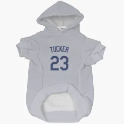 Los Angeles Dodgers Kyle Tucker Gray Pet Hoodie for Dog & Cat