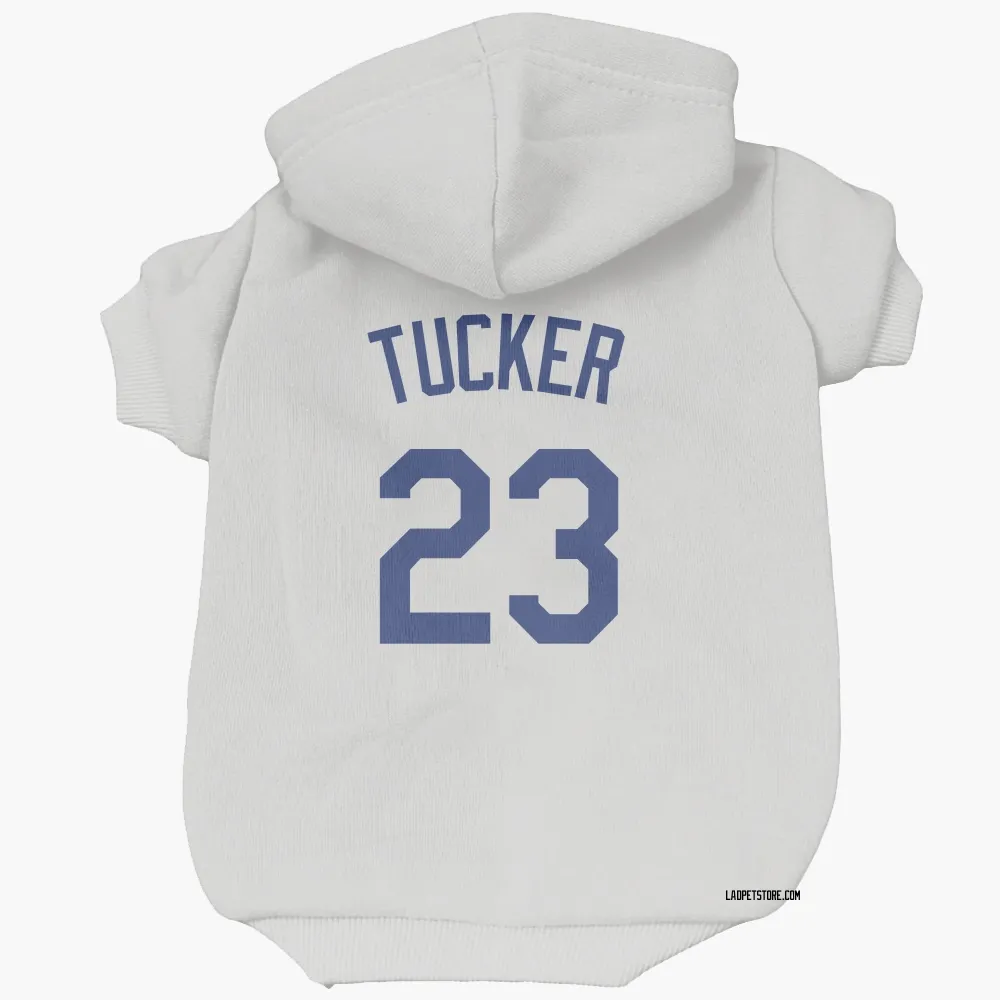 Los Angeles Dodgers Kyle Tucker White Pet Hoodie for Dog & Cat
