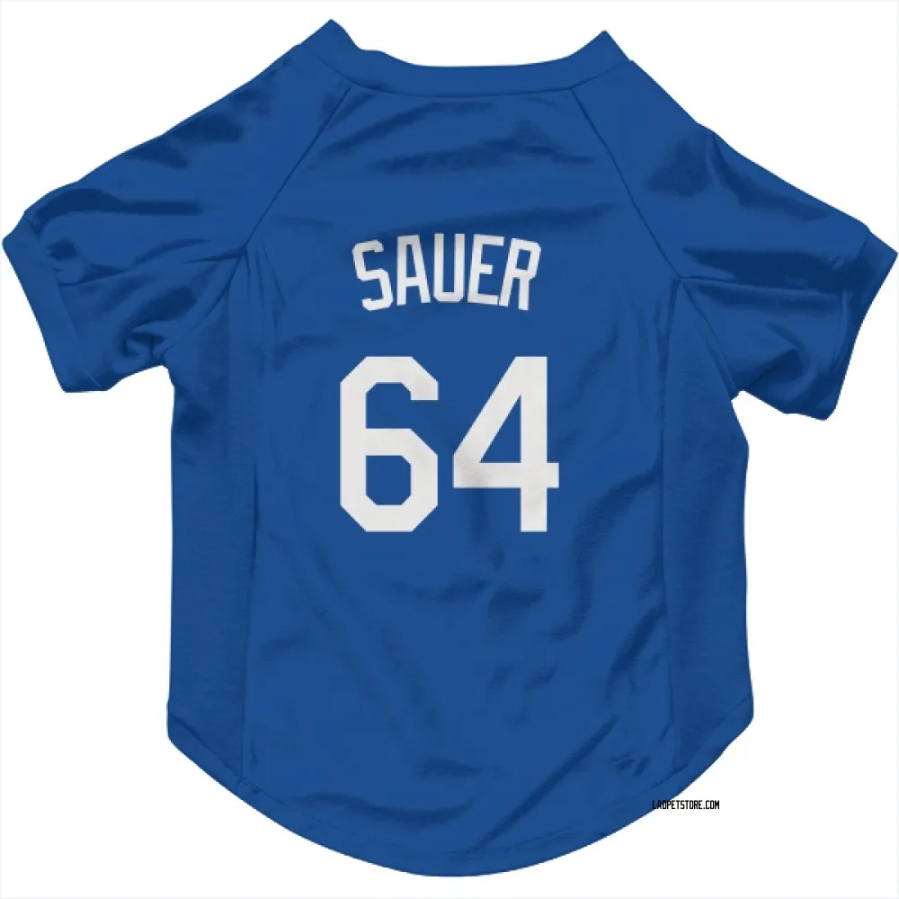 Los Angeles Dodgers Matt Sauer Royal Pet Jersey for Dog & Cat
