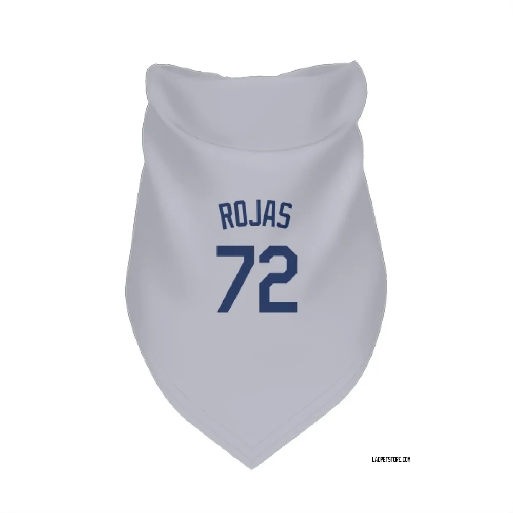Los Angeles Dodgers Miguel Rojas Gray Pet Bandana for Dog & Cat