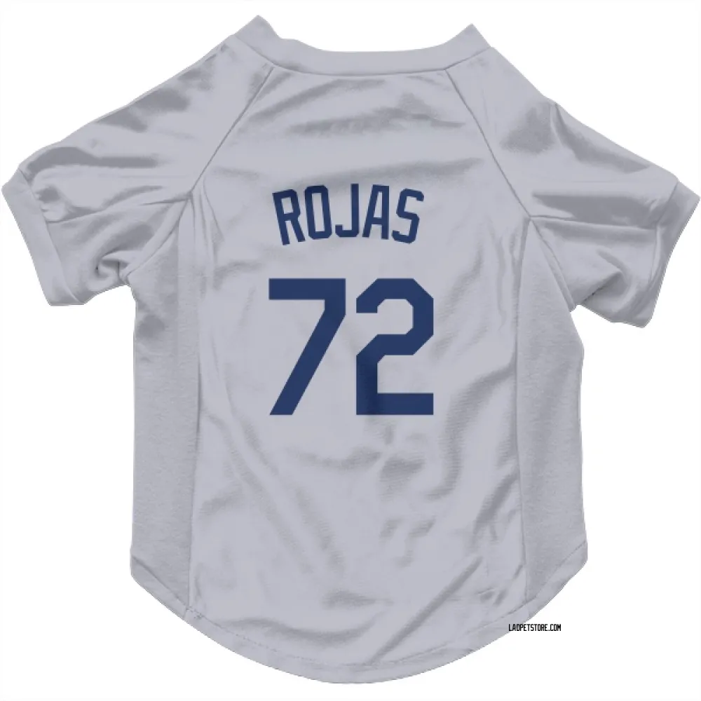 Los Angeles Dodgers Miguel Rojas Gray Pet Jersey for Dog & Cat