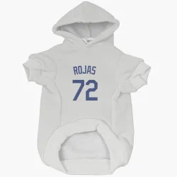 Los Angeles Dodgers Miguel Rojas White Pet Hoodie for Dog & Cat