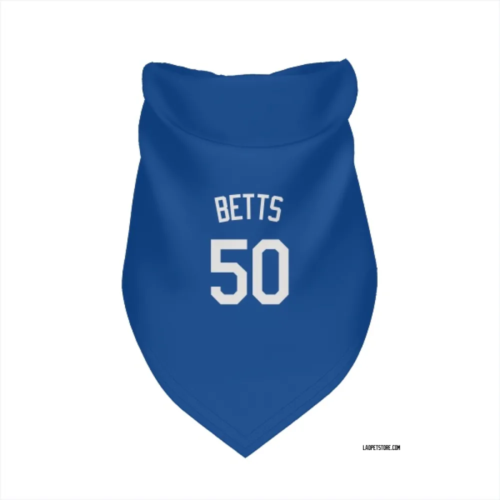 Los Angeles Dodgers Mookie Betts Royal Pet Bandana for Dog & Cat