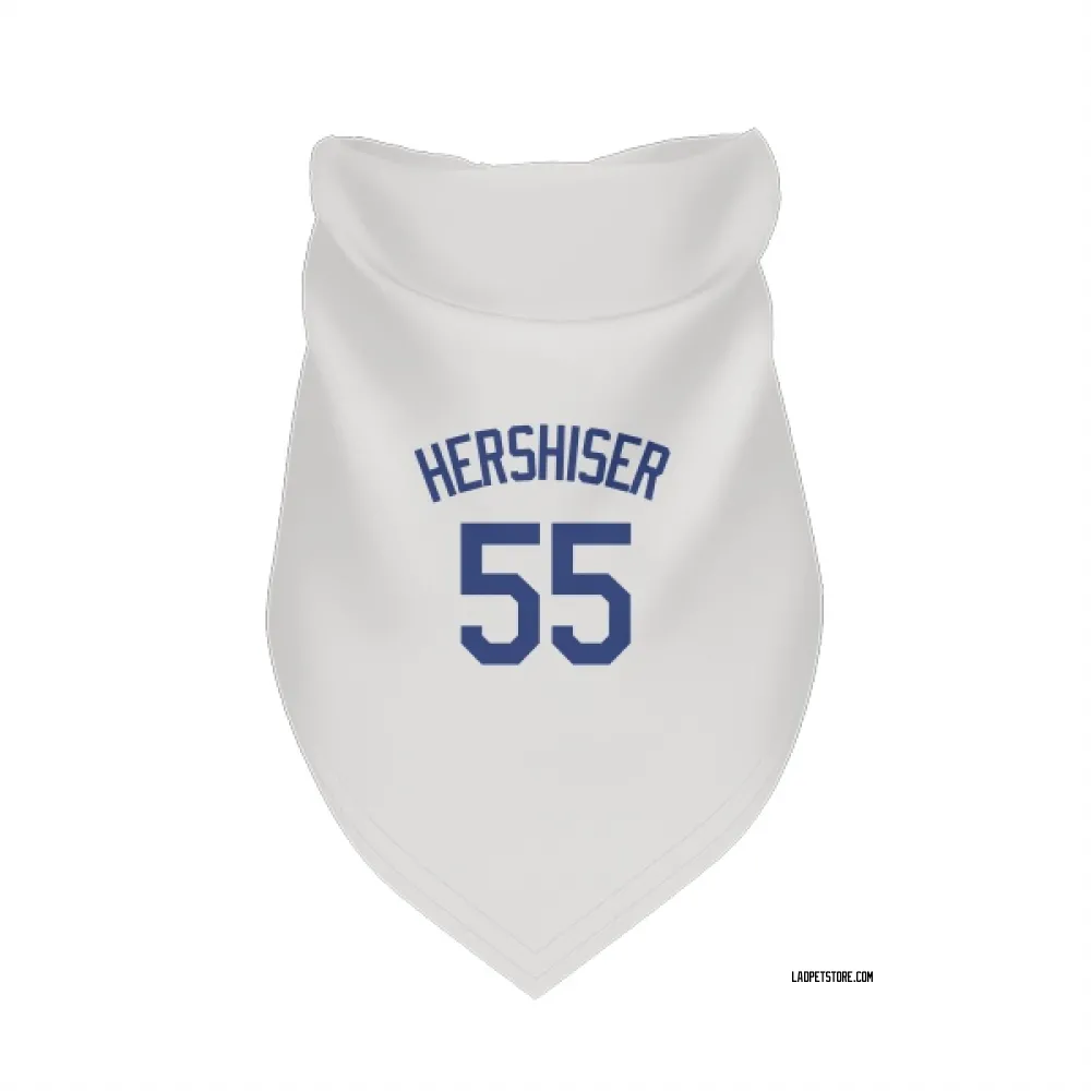 Los Angeles Dodgers Orel Hershiser White Pet Bandana for Dog & Cat