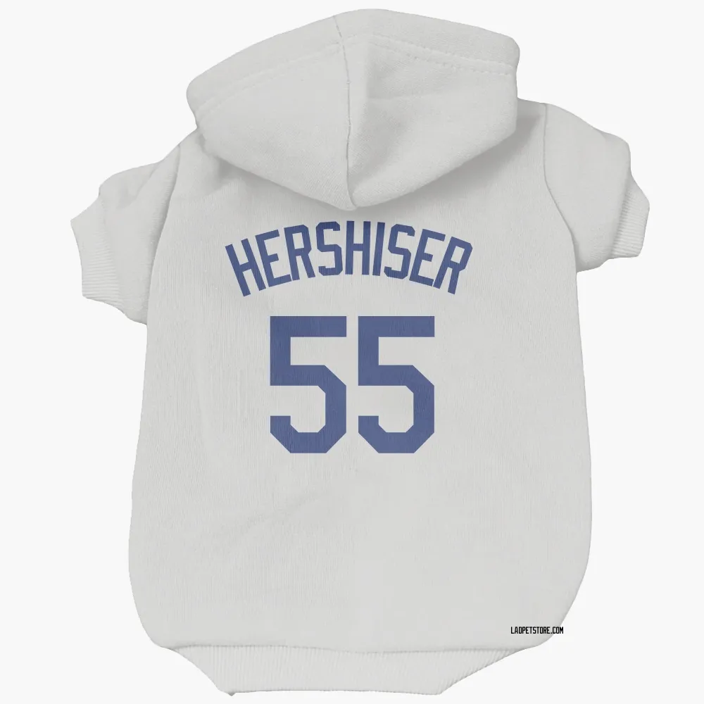 Los Angeles Dodgers Orel Hershiser White Pet Hoodie for Dog & Cat