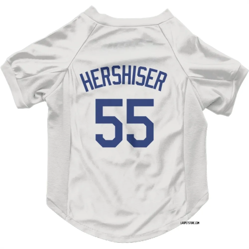 Los Angeles Dodgers Orel Hershiser White Pet Jersey for Dog & Cat