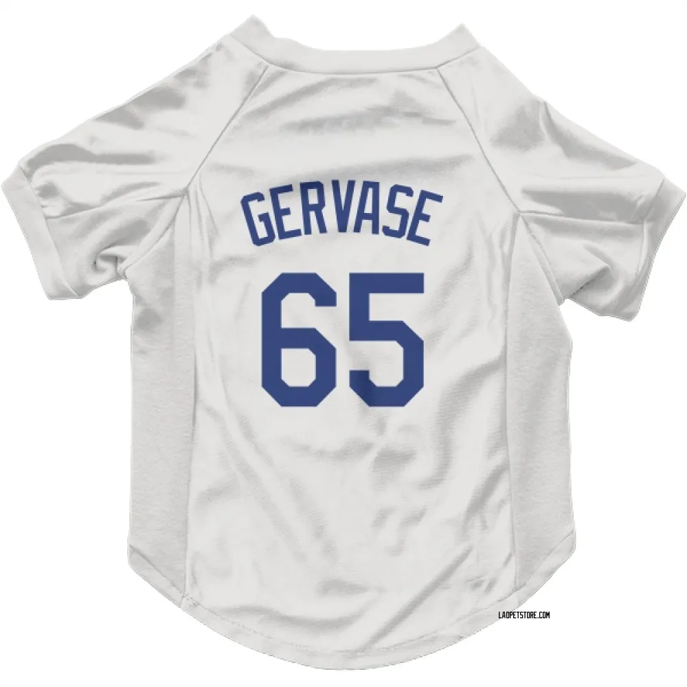 Los Angeles Dodgers Paul Gervase White Pet Jersey for Dog & Cat