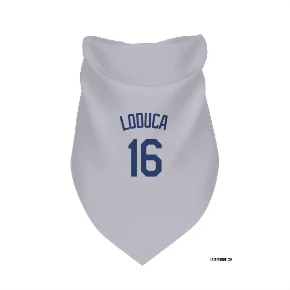 Los Angeles Dodgers Paul Loduca Gray Pet Bandana for Dog & Cat
