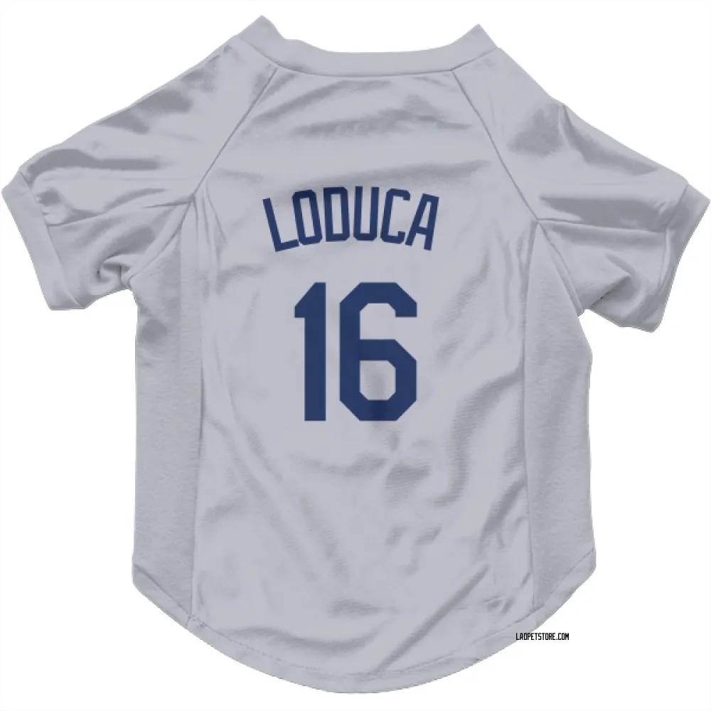Los Angeles Dodgers Paul Loduca Gray Pet Jersey for Dog & Cat