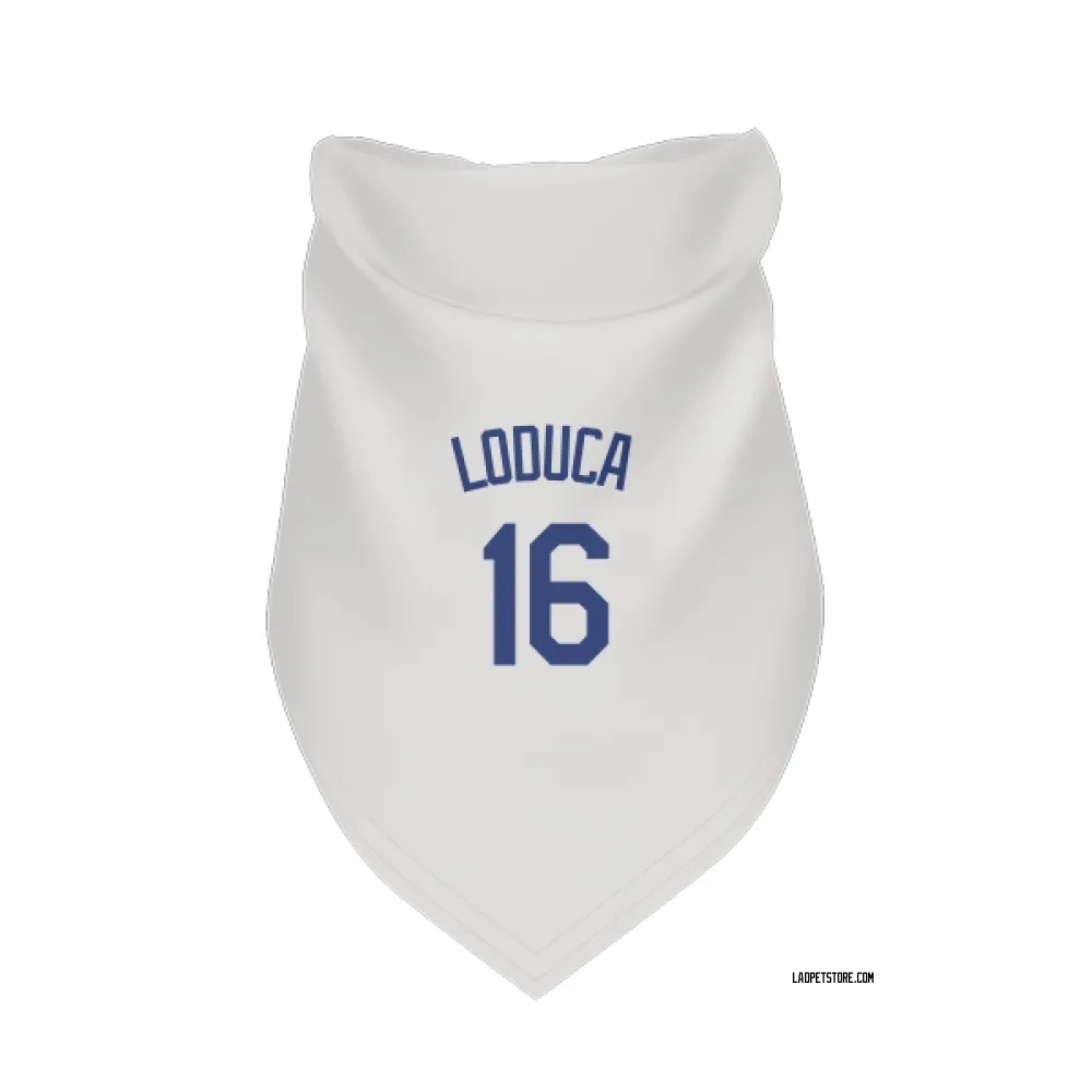 Los Angeles Dodgers Paul Loduca White Pet Bandana for Dog & Cat