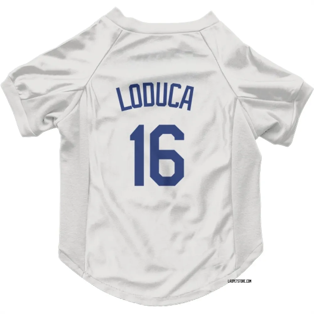 Los Angeles Dodgers Paul Loduca White Pet Jersey for Dog & Cat