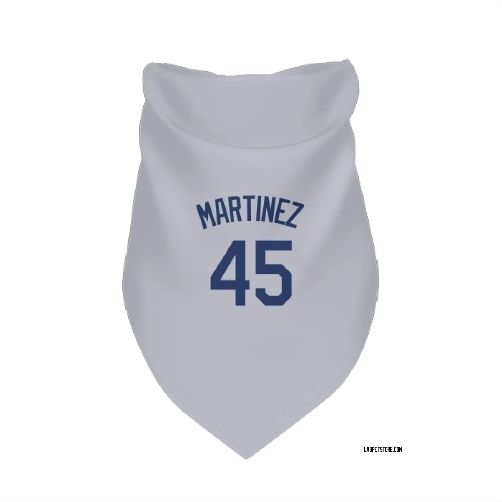 Los Angeles Dodgers Pedro Martinez Gray Pet Bandana for Dog & Cat