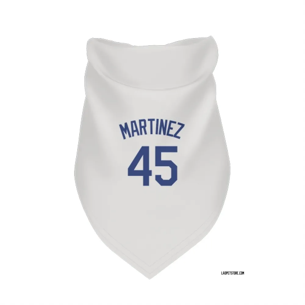 Los Angeles Dodgers Pedro Martinez White Pet Bandana for Dog & Cat