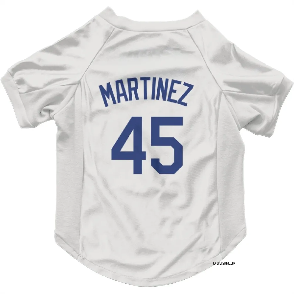 Los Angeles Dodgers Pedro Martinez White Pet Jersey for Dog & Cat