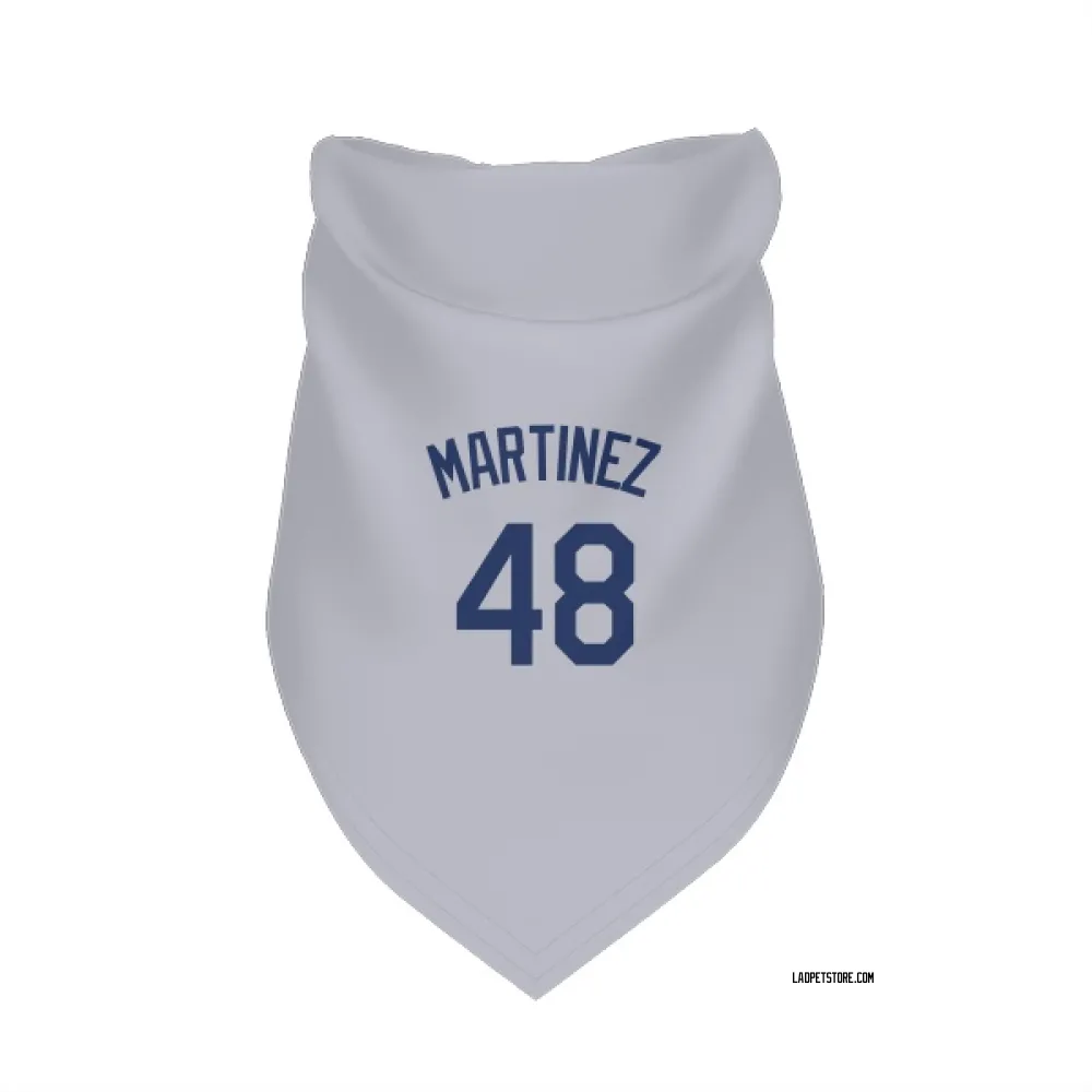Los Angeles Dodgers Ramon Martinez Gray Pet Bandana for Dog & Cat