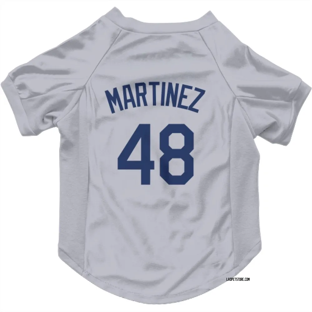 Los Angeles Dodgers Ramon Martinez Gray Pet Jersey for Dog & Cat