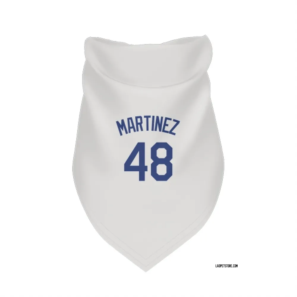 Los Angeles Dodgers Ramon Martinez White Pet Bandana for Dog & Cat