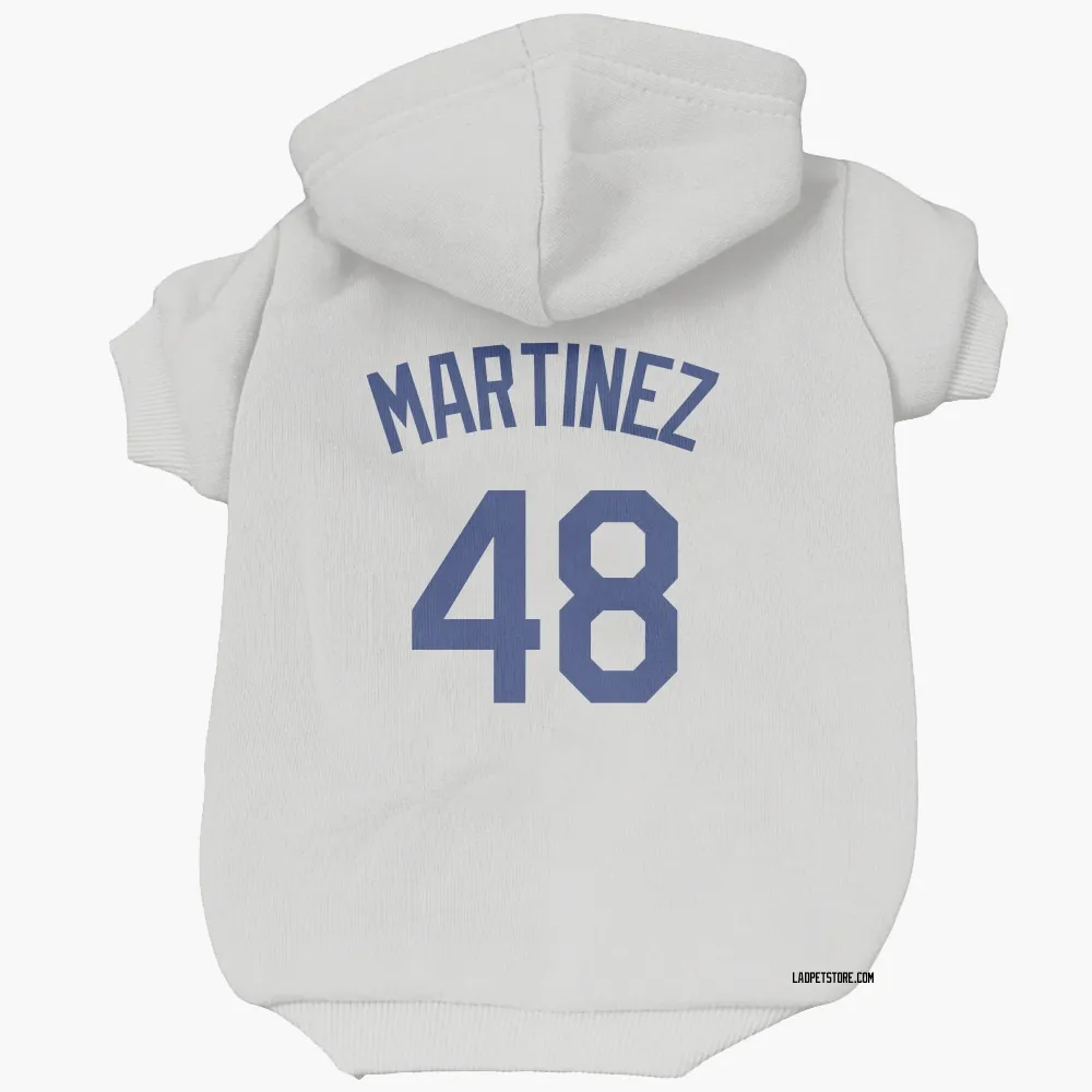 Los Angeles Dodgers Ramon Martinez White Pet Hoodie for Dog & Cat