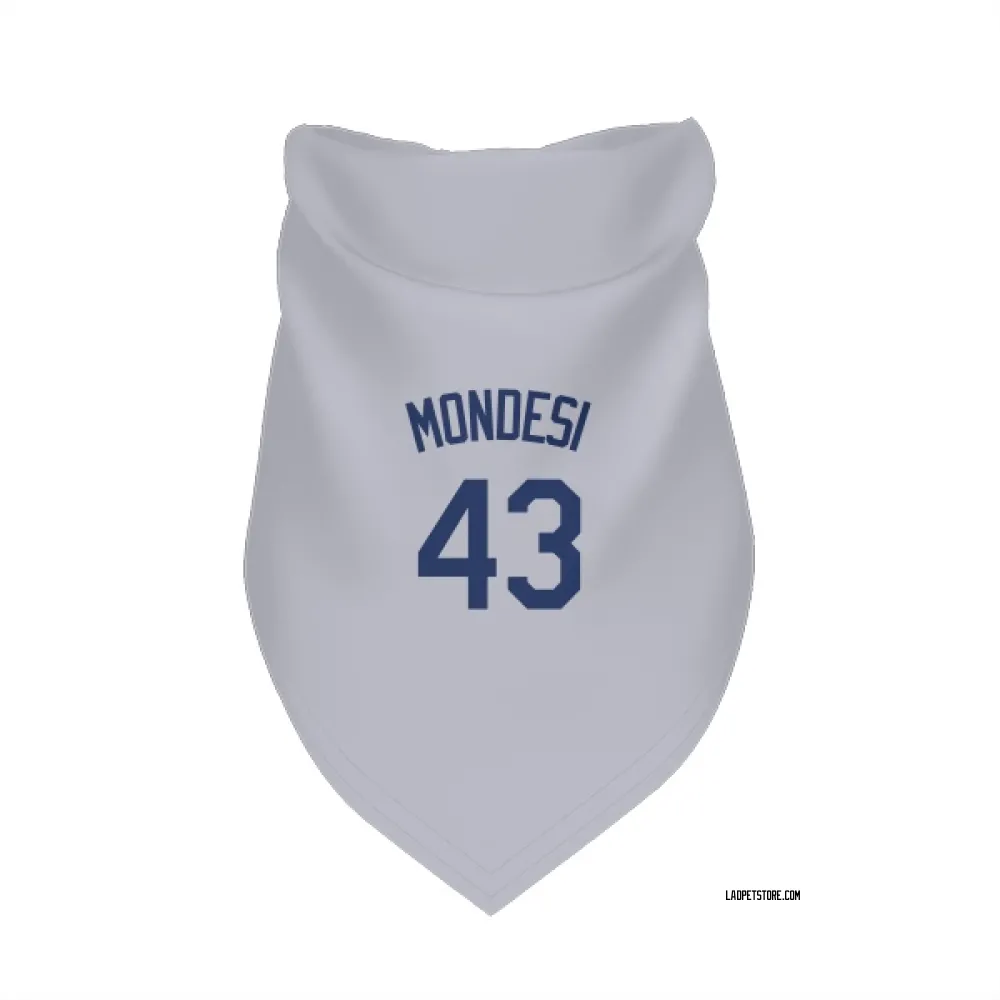 Los Angeles Dodgers Raul Mondesi Gray Pet Bandana for Dog & Cat