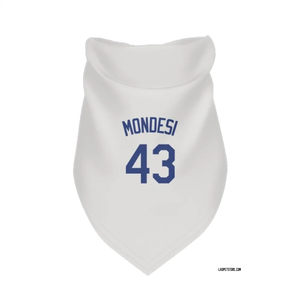 Los Angeles Dodgers Raul Mondesi White Pet Bandana for Dog & Cat