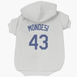 Los Angeles Dodgers Raul Mondesi White Pet Hoodie for Dog & Cat