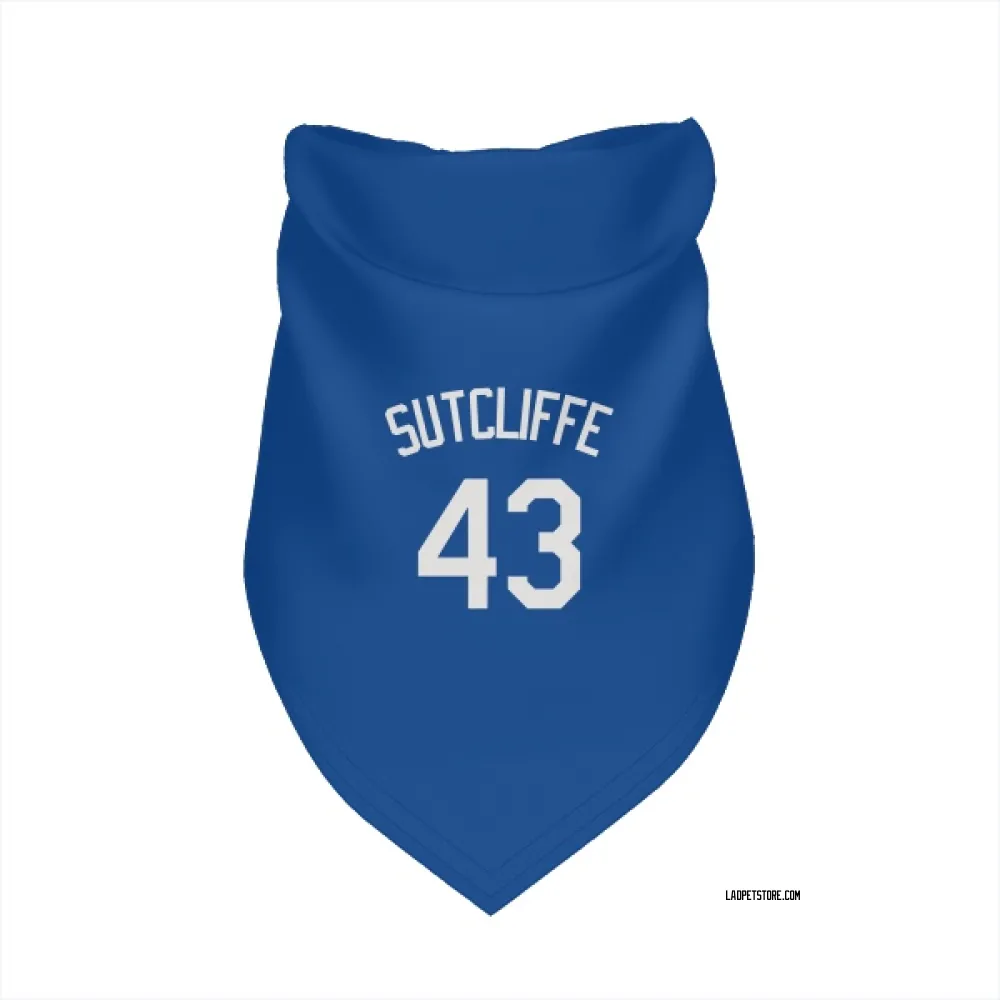 Los Angeles Dodgers Rick Sutcliffe Royal Pet Bandana for Dog & Cat