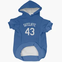 Los Angeles Dodgers Rick Sutcliffe Royal Pet Hoodie for Dog & Cat