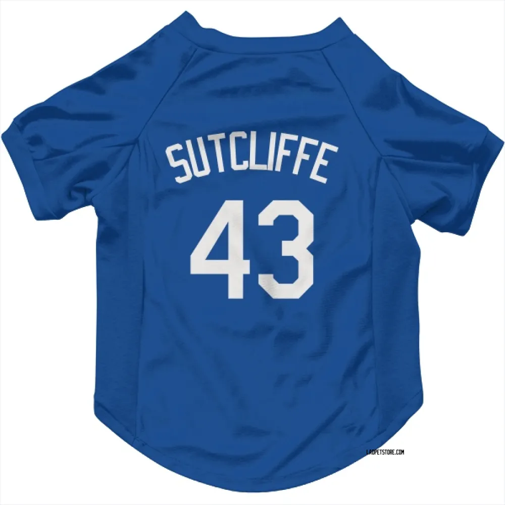 Los Angeles Dodgers Rick Sutcliffe Royal Pet Jersey for Dog & Cat