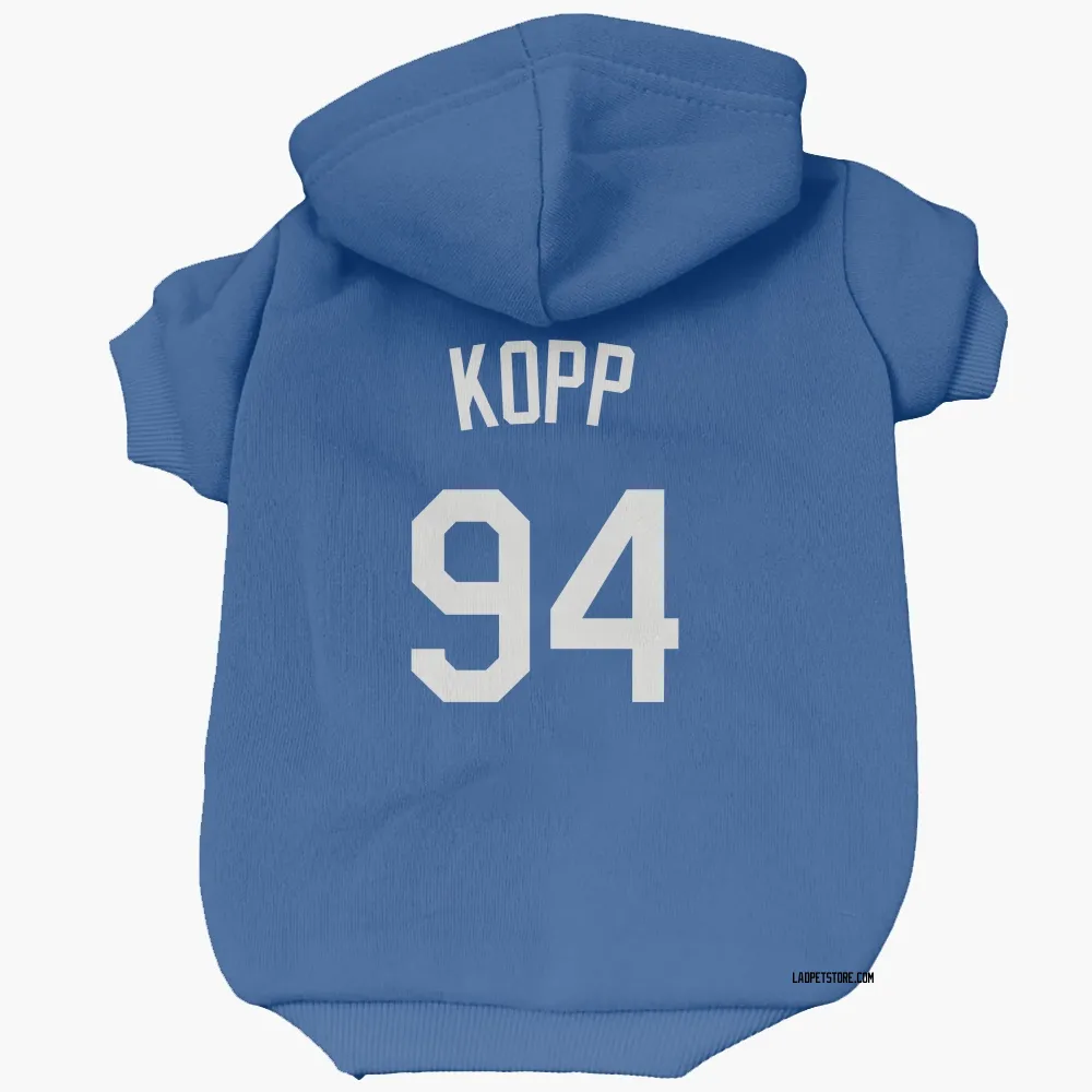 Los Angeles Dodgers Ronan Kopp Royal Pet Hoodie for Dog & Cat