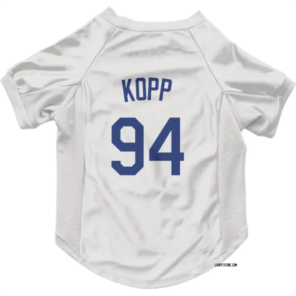 Los Angeles Dodgers Ronan Kopp White Pet Jersey for Dog & Cat