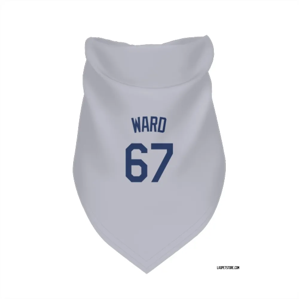 Los Angeles Dodgers Ryan Ward Gray Pet Bandana for Dog & Cat