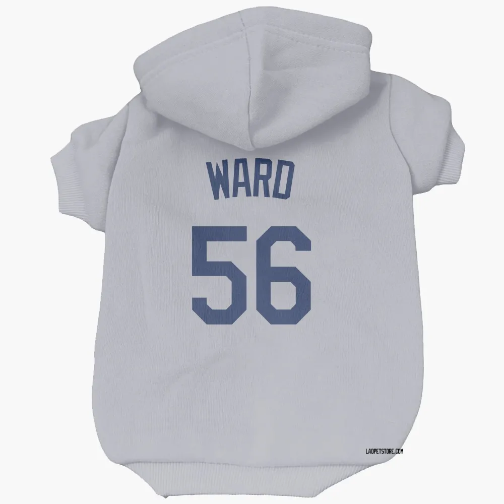 Los Angeles Dodgers Ryan Ward Gray Pet Hoodie for Dog & Cat