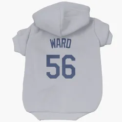 Los Angeles Dodgers Ryan Ward Gray Pet Hoodie for Dog & Cat