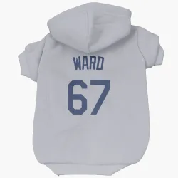 Los Angeles Dodgers Ryan Ward Gray Pet Hoodie for Dog & Cat