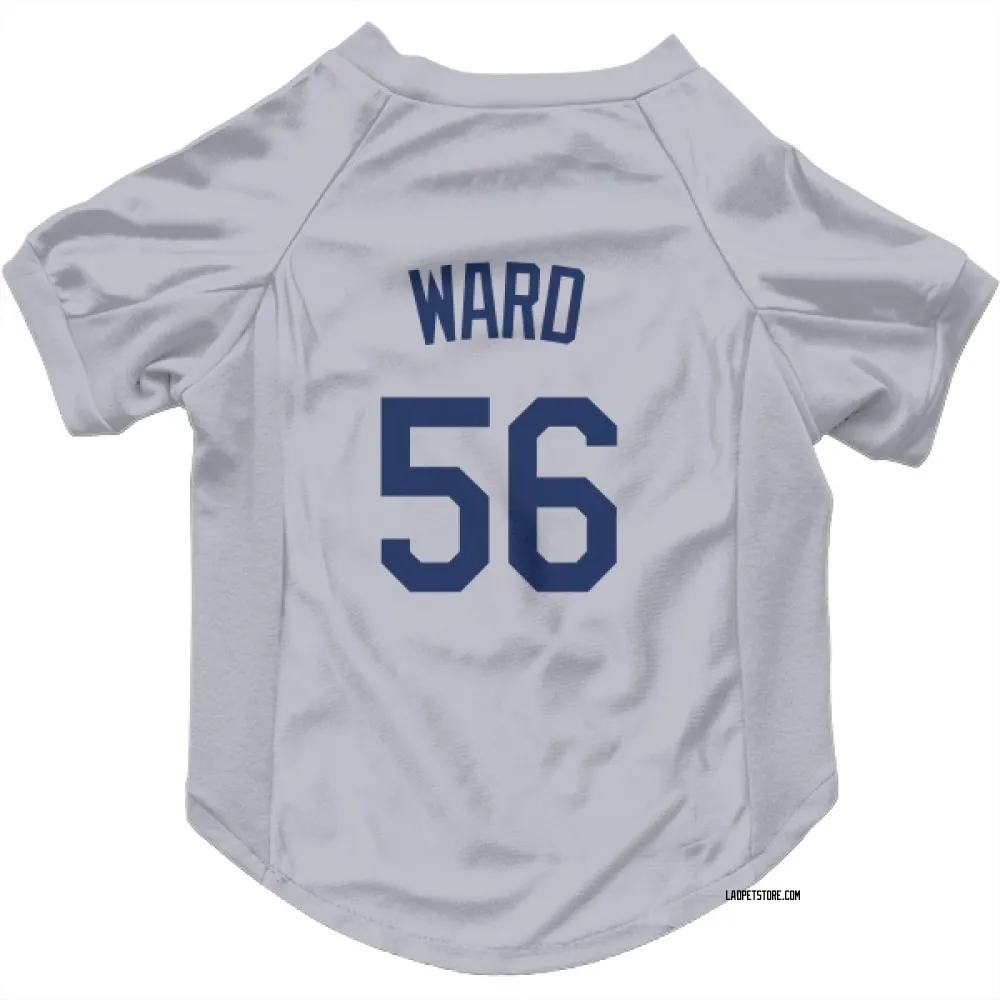 Los Angeles Dodgers Ryan Ward Gray Pet Jersey for Dog & Cat