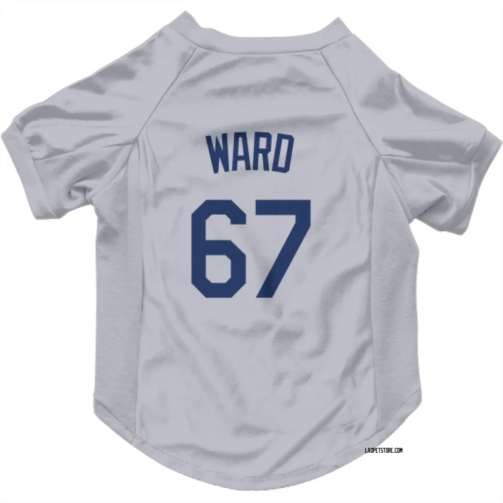 Los Angeles Dodgers Ryan Ward Gray Pet Jersey for Dog & Cat