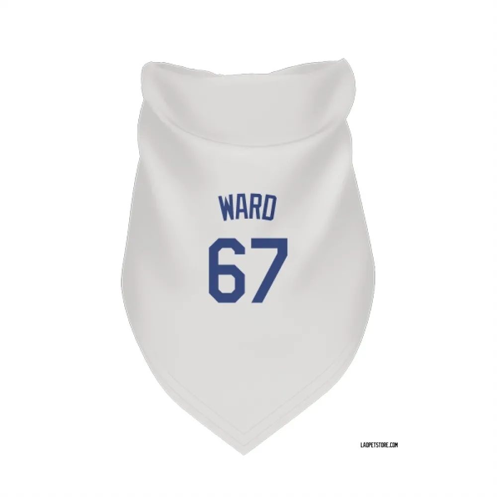 Los Angeles Dodgers Ryan Ward White Pet Bandana for Dog & Cat