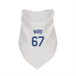 Los Angeles Dodgers Ryan Ward White Pet Bandana for Dog & Cat