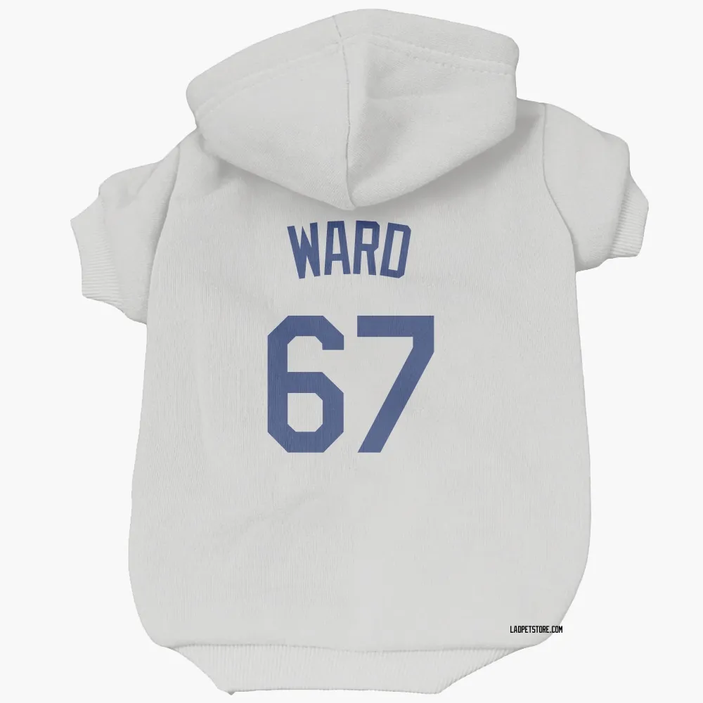 Los Angeles Dodgers Ryan Ward White Pet Hoodie for Dog & Cat