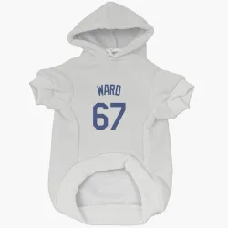 Los Angeles Dodgers Ryan Ward White Pet Hoodie for Dog & Cat
