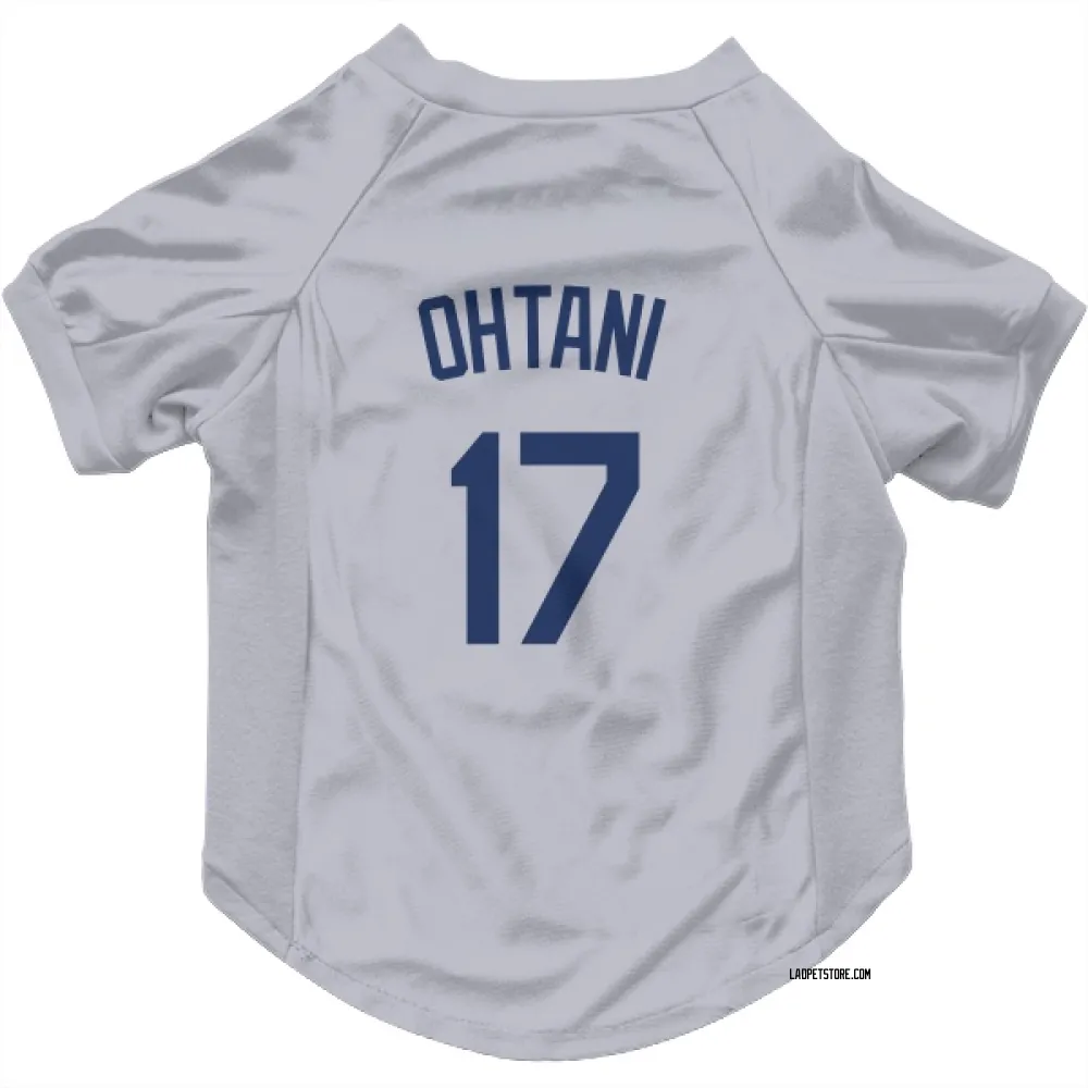 Los Angeles Dodgers Shohei Ohtani Gray Pet Jersey for Dog & Cat