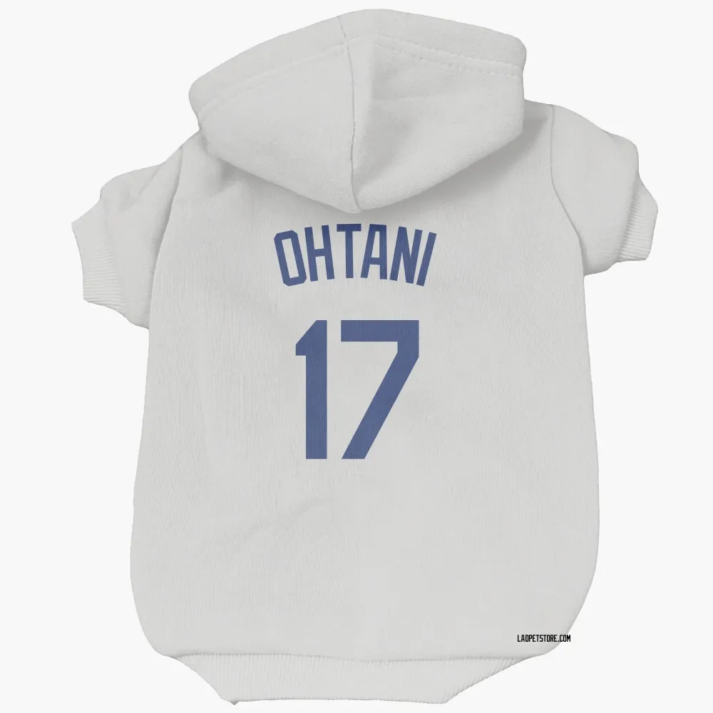 Los Angeles Dodgers Shohei Ohtani White Pet Hoodie for Dog & Cat