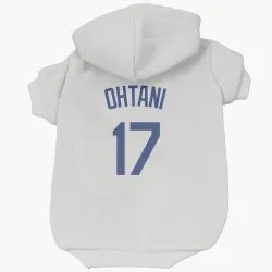 Los Angeles Dodgers Shohei Ohtani White Pet Hoodie for Dog & Cat